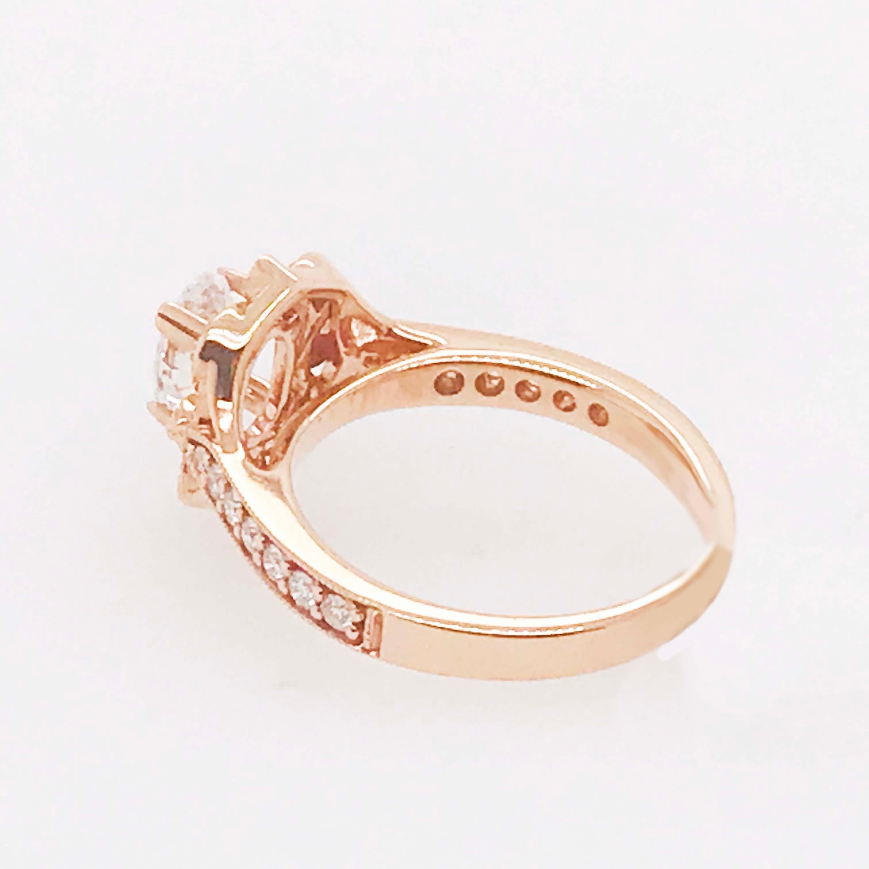 For Sale:  1.00 Carat D VS2 Oval Diamond Antique Vintage Engagement Ring, 1.30 Cttw 9