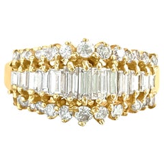1,00 Karat Diamant und Gelbgold Verlobungsring