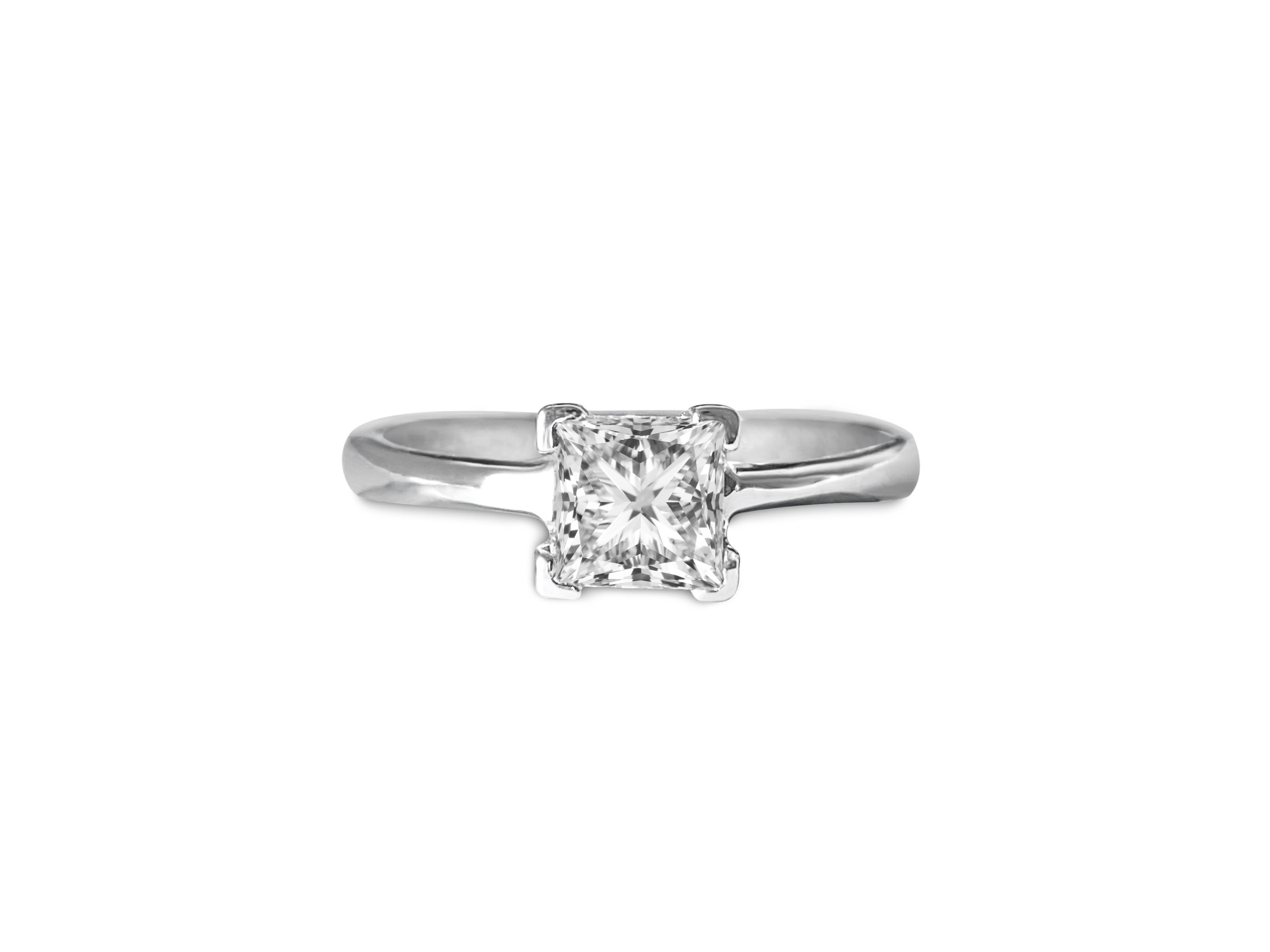 1,00 Karat Diamant-Verlobungsring aus 14K Gold (Brillantschliff) im Angebot