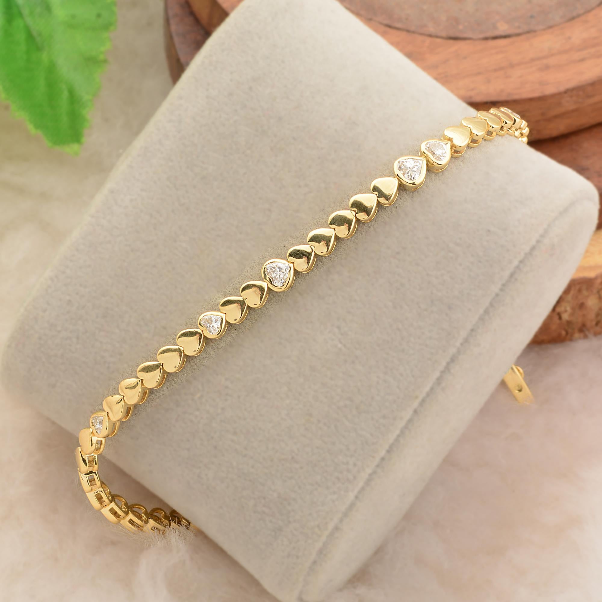 Code de l'article :- SFBR-4074
Poids brut :- 9.28 gm
Or jaune 14k Poids :-9.08 gm
Poids du diamant naturel :- 1.00 carat  ( DIAMANT MOYEN DE PURETÉ SI1-SI2 ET DE COULEUR H-I )
Longueur du bracelet :- 7 pouces
✦ Taille
.....................
Nous