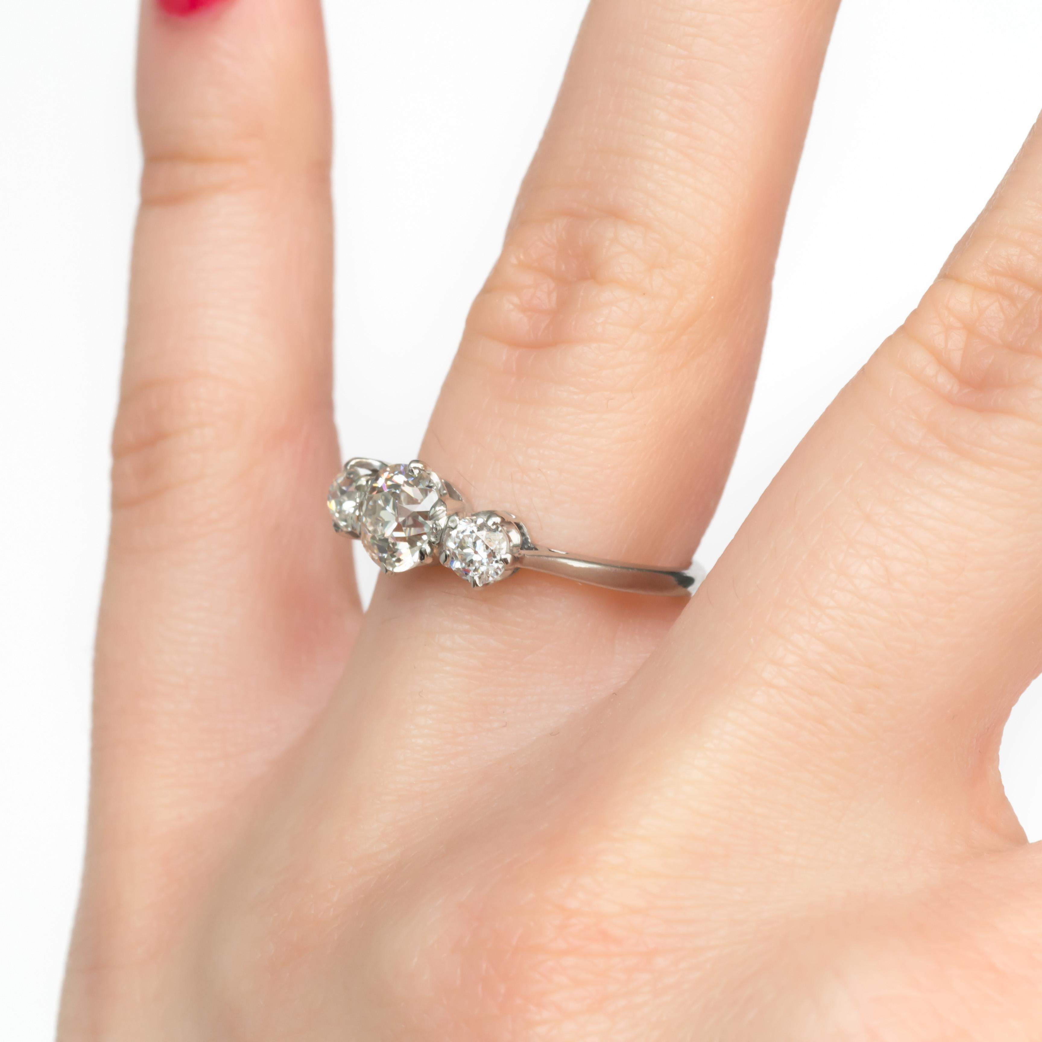 1.00 Carat Diamond Platinum Engagement Ring 2