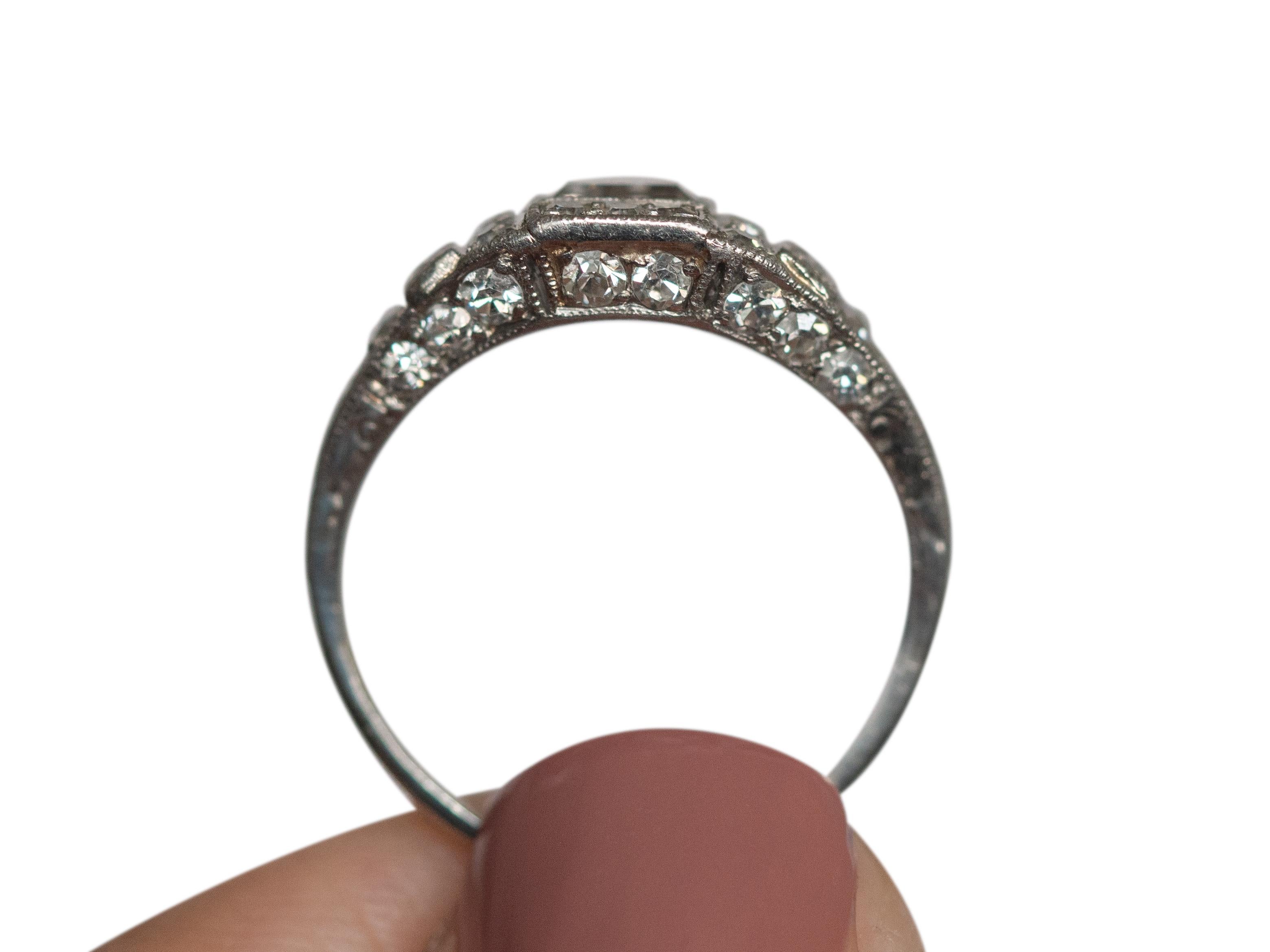 Bague de fiançailles en platine avec diamants de 1,00 carat en vente 1