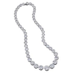 100 Carat Diamond Riviera Platinum Necklace