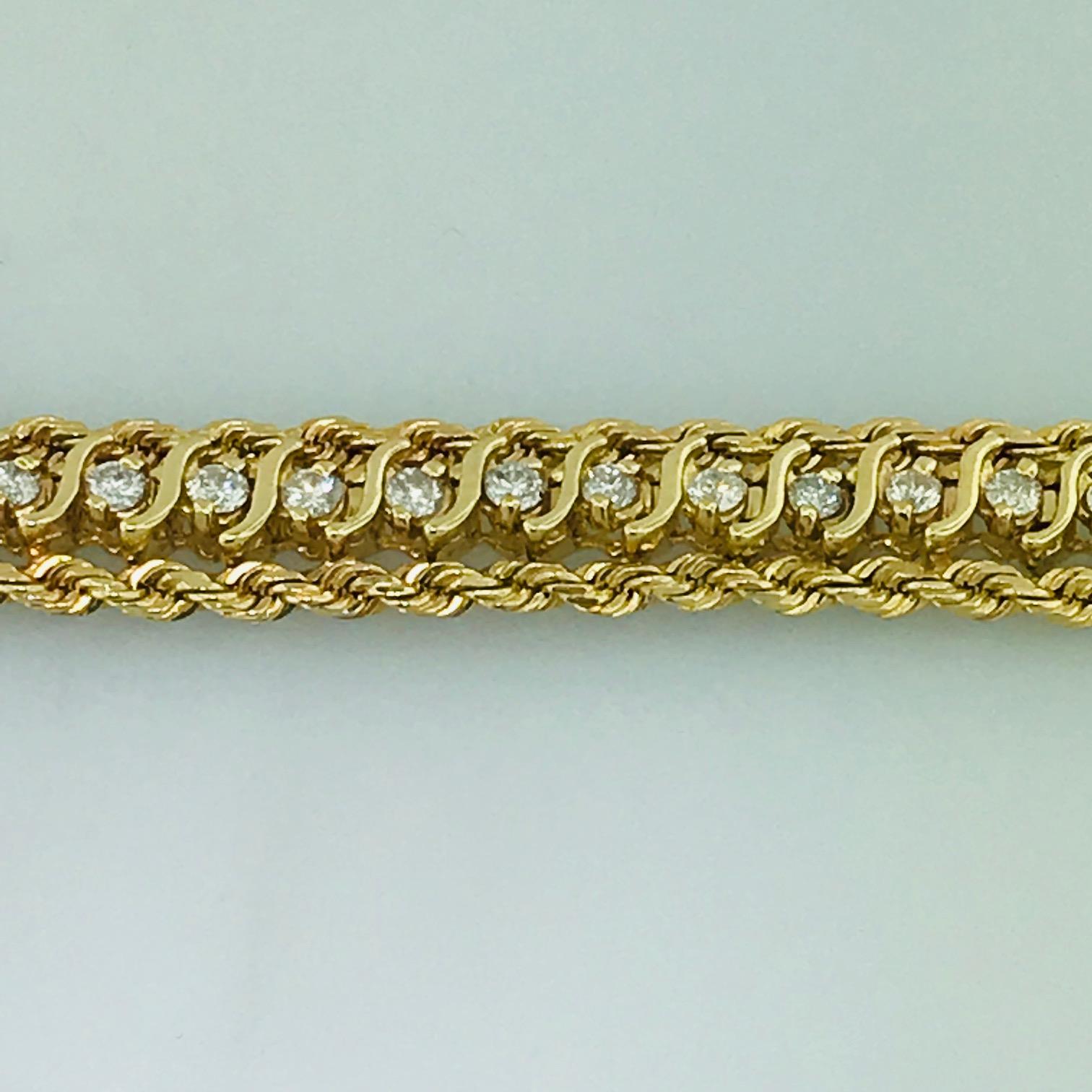 rope diamond bracelet
