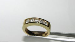 1.00 Carat Diamonds Band Ring 14 Karat Classic Channel