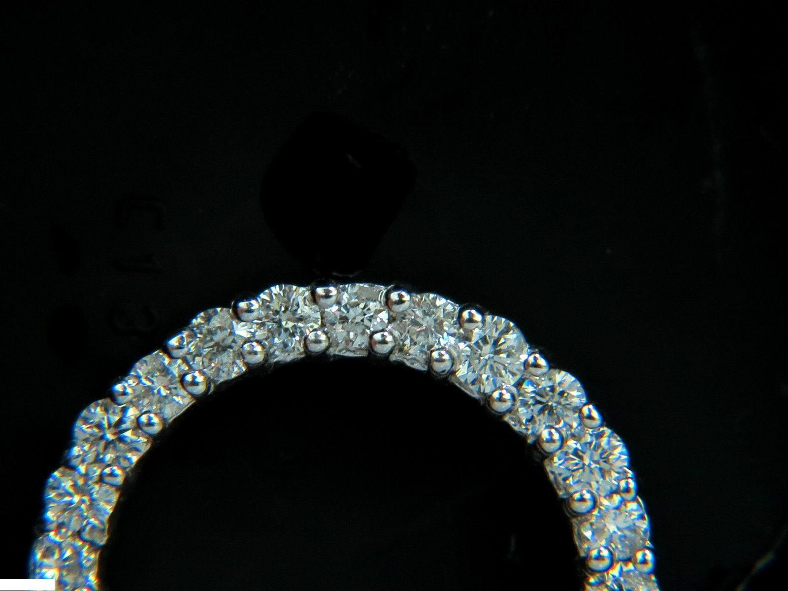 Ciondolo a cerchio con diamanti da 1,00 carati taglio pieno G/VS 14 carati in vendita 3