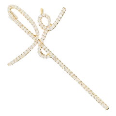 1.00 Carat Diamonds Fe Faith Cross Pendant 18k Gold