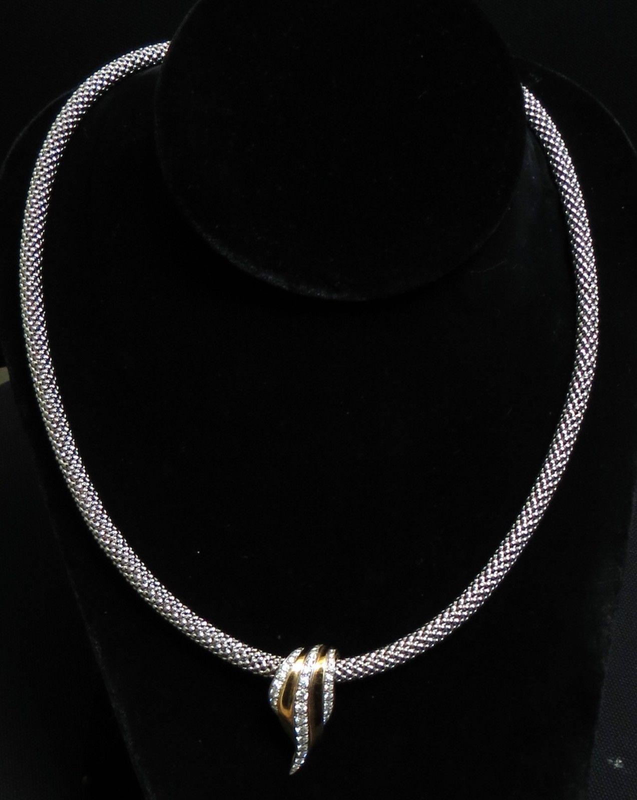 1,00 Carati Diamanti Slope Enhancer Diamante Slide Collana di perline 14 Carati In condizioni Nuovo in vendita a New York, NY
