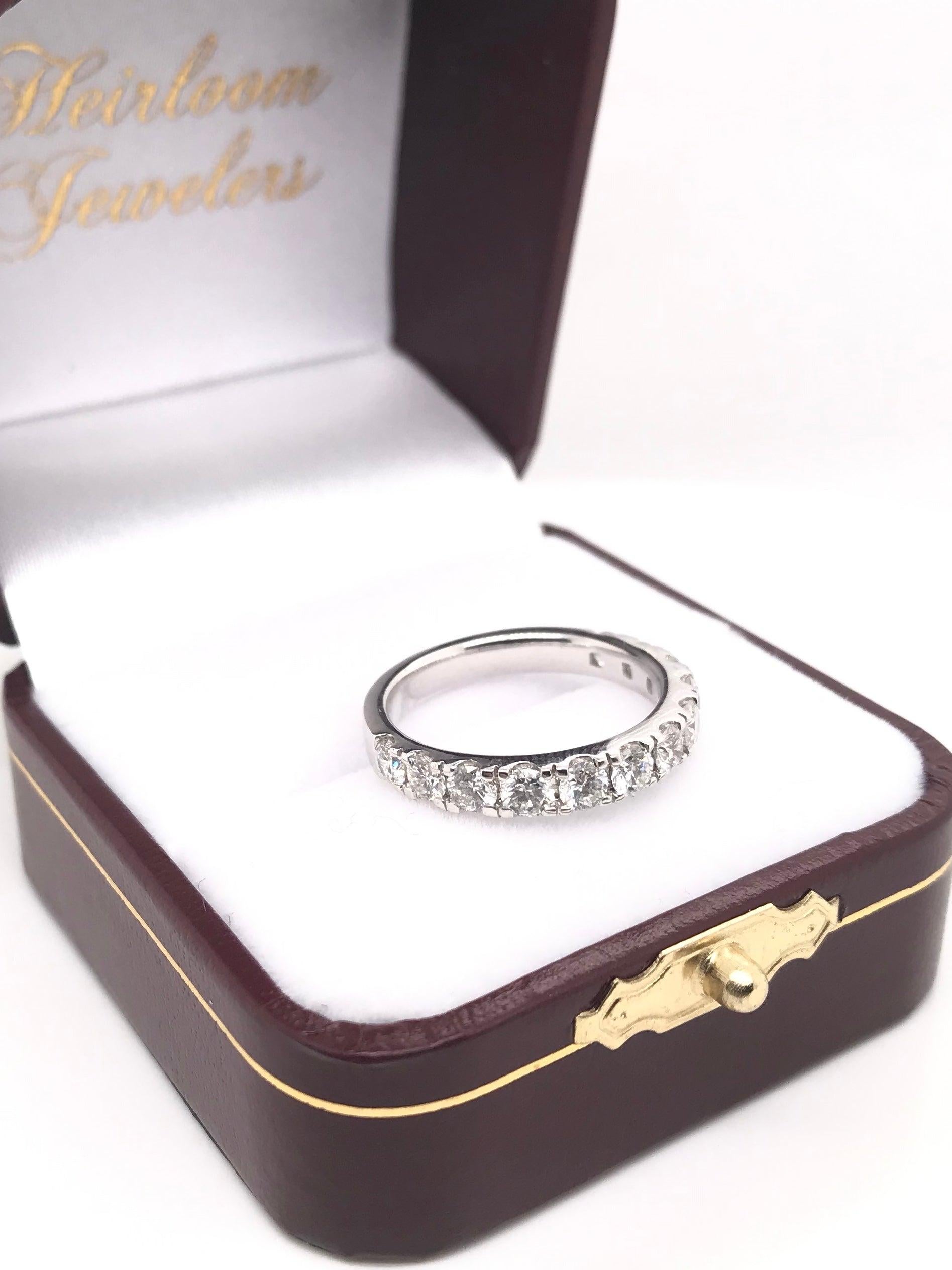 1.00 Carat DTW Diamond Band For Sale 4