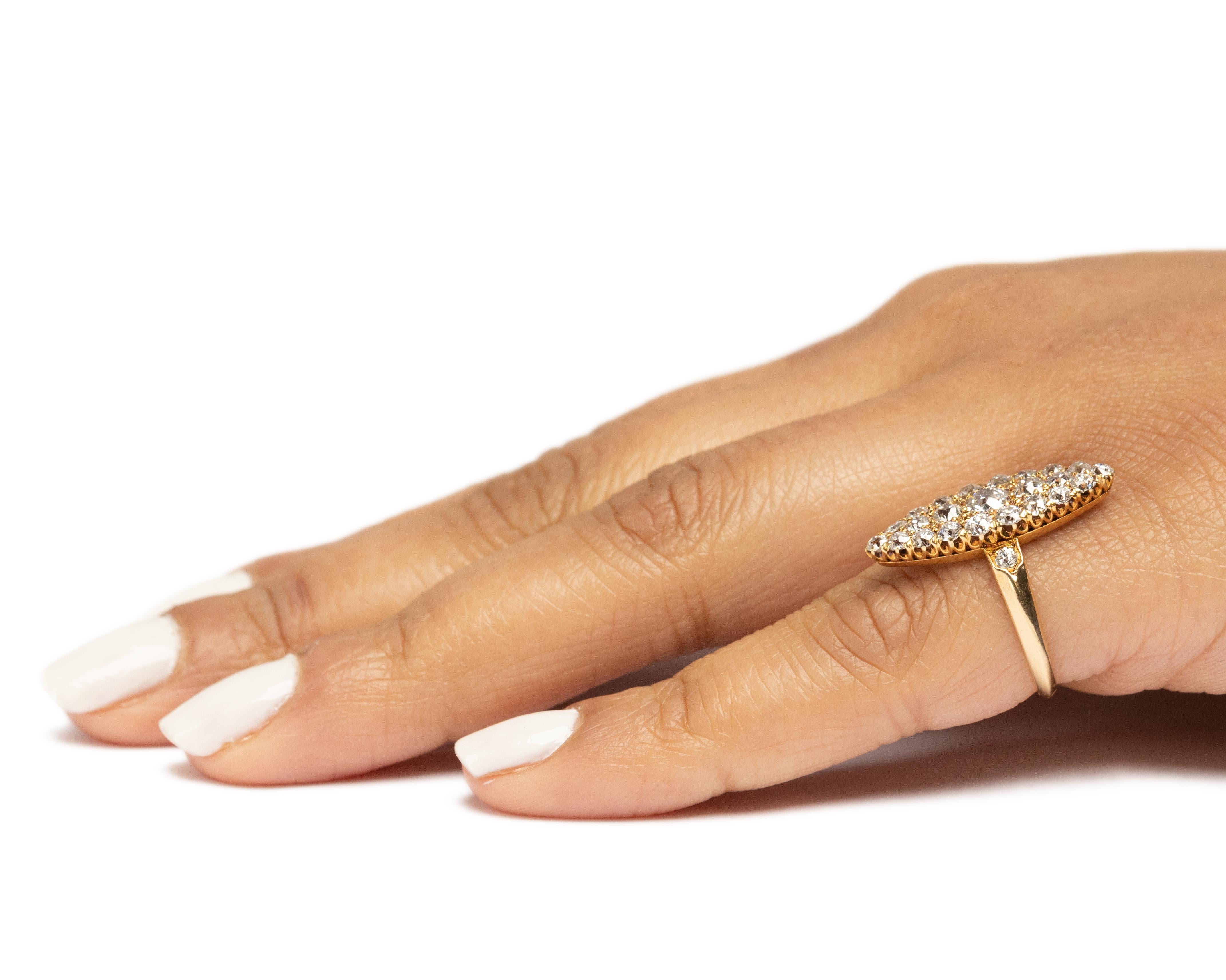 1.00 Carat Edwardian Diamond 18 Karat Yellow Gold Tiffany and Co Engagement Ring For Sale 1