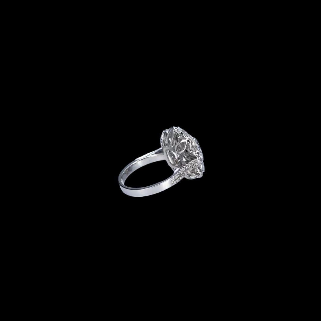 Women's 1.00 Carat Fancy Grayish Yellowish Green Diamond Ring SI1 Clarity GIA Certified For Sale
