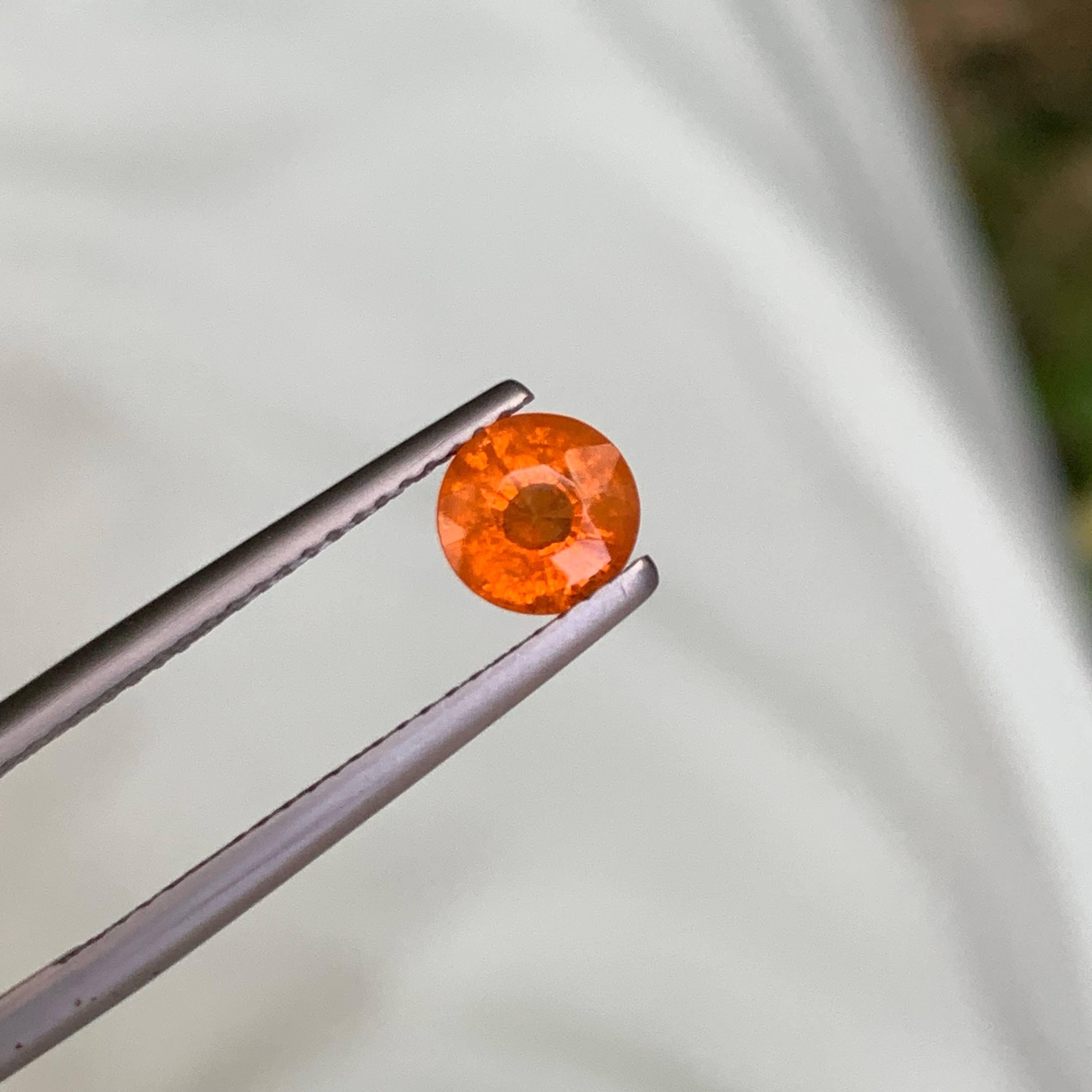Gewicht 1,00 Karat
Abmessungen 5,8x5,8x3,6 mm
Behandlung Keine
Herkunft Afrika 
Klarheit VVS
Form Schnitt Rund 
NA



Dieser 1,00-karätige natürliche Spessartit-Granat, der auch als Fanta-Granat bekannt ist, ist ein lebhafter Edelstein, dessen