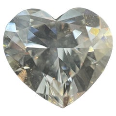 1.00 Carat Heart Brilliant GIA Certified G Color SI1 Clarity Diamond