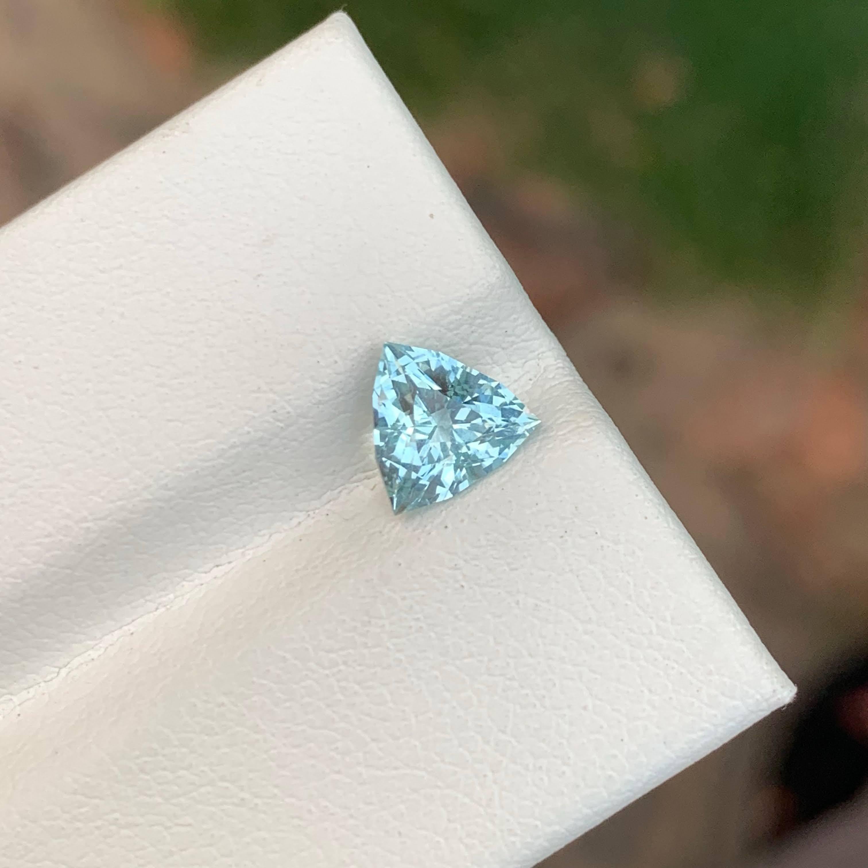 1,00 Karat Lose Tiefseeblau Natürlicher Aquamarin Edelstein 