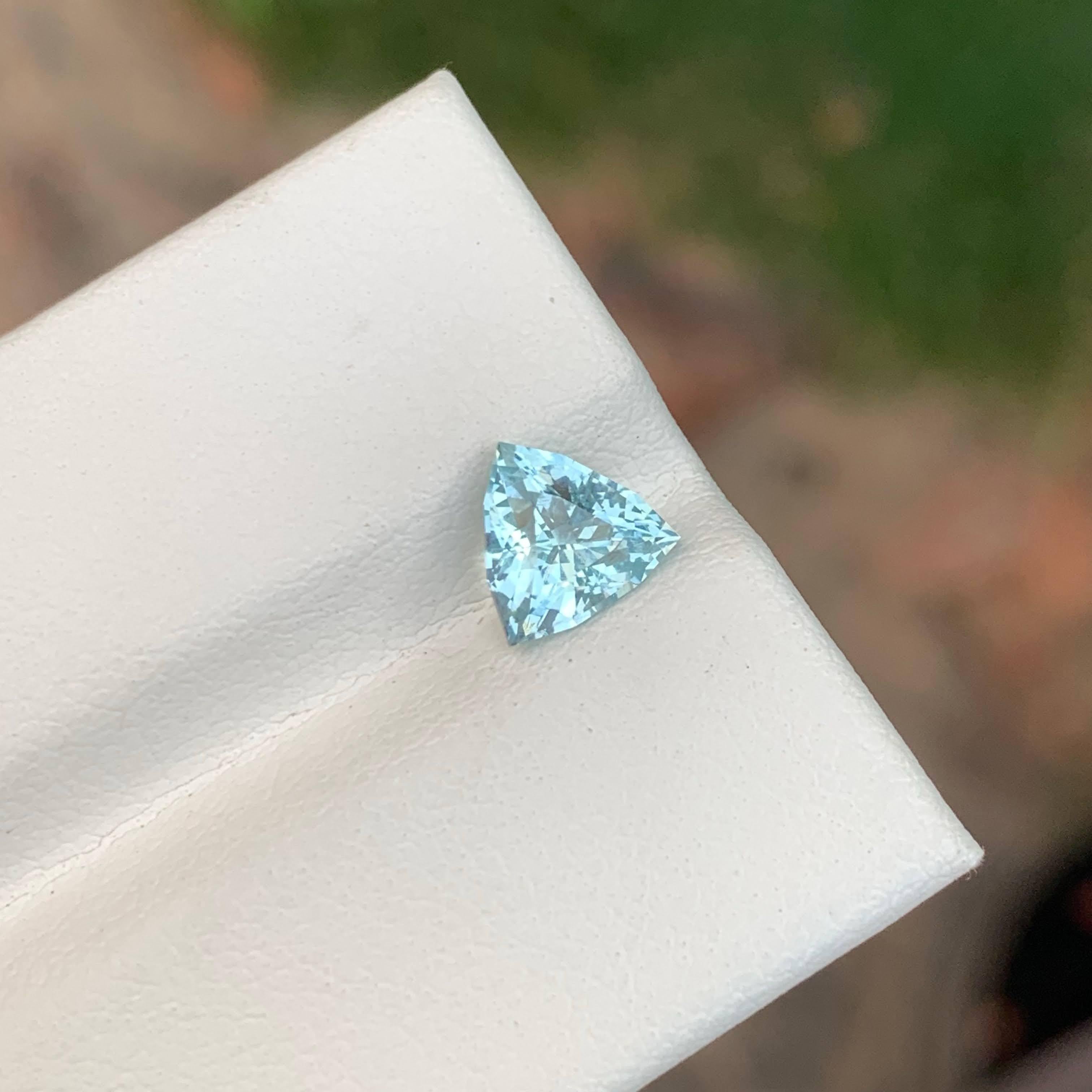 1,00 Karat Lose Tiefseeblau Natürlicher Aquamarin Edelstein 