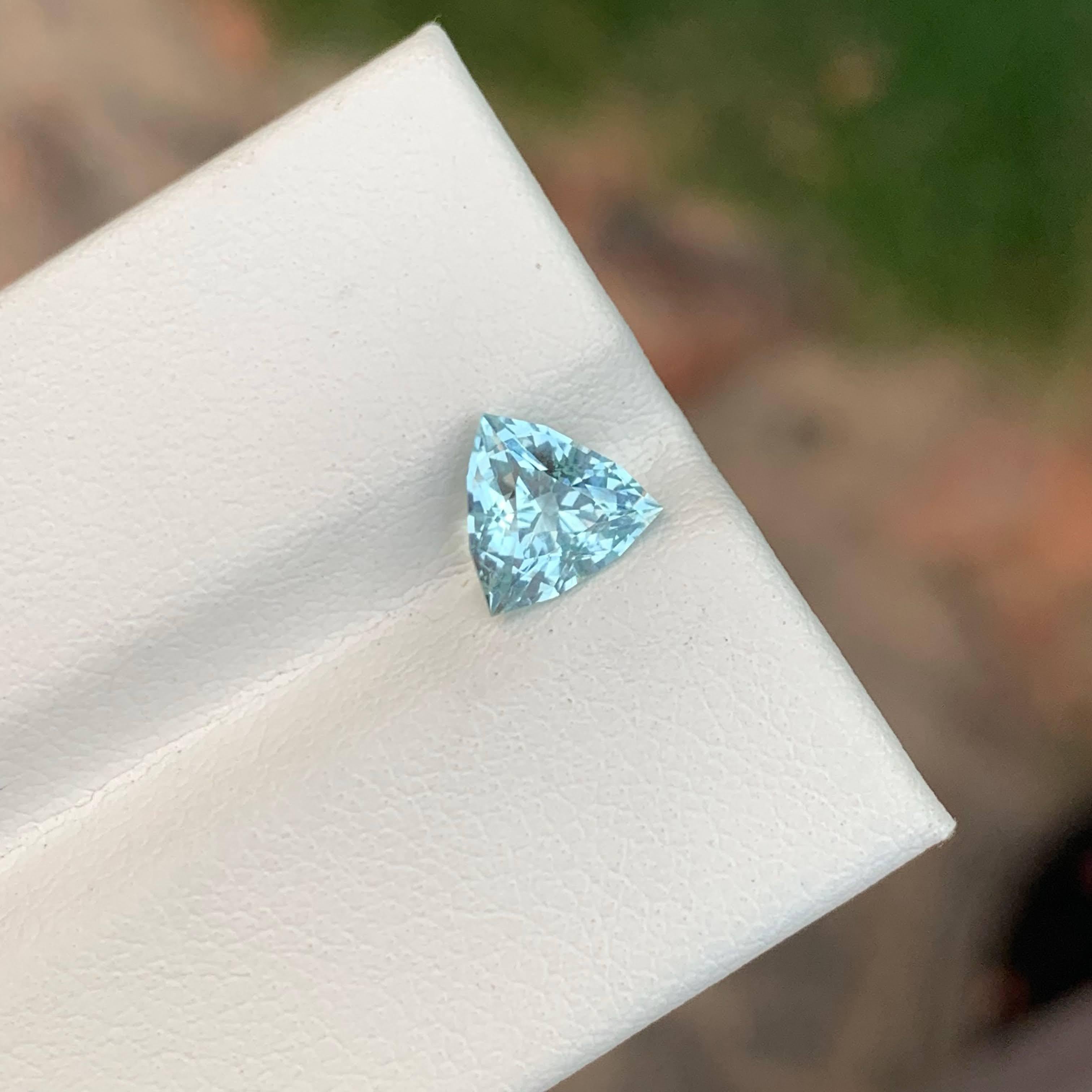 1,00 Karat Lose Tiefseeblau Natürlicher Aquamarin Edelstein 