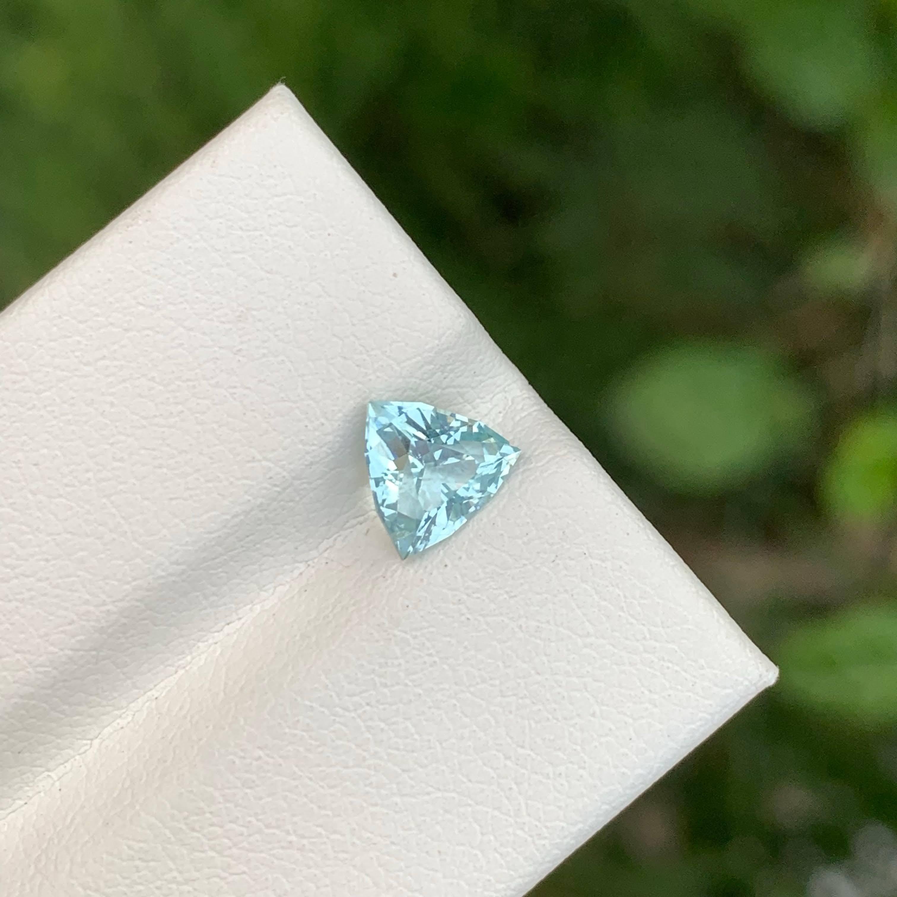 1,00 Karat Lose Tiefseeblau Natürlicher Aquamarin Edelstein 
