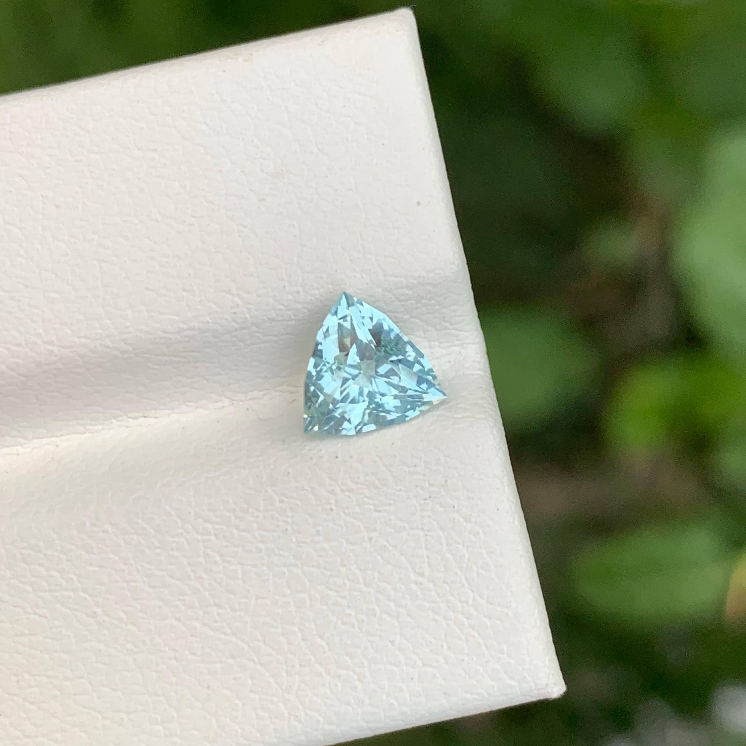 1,00 Karat Lose Tiefseeblau Natürlicher Aquamarin Edelstein 