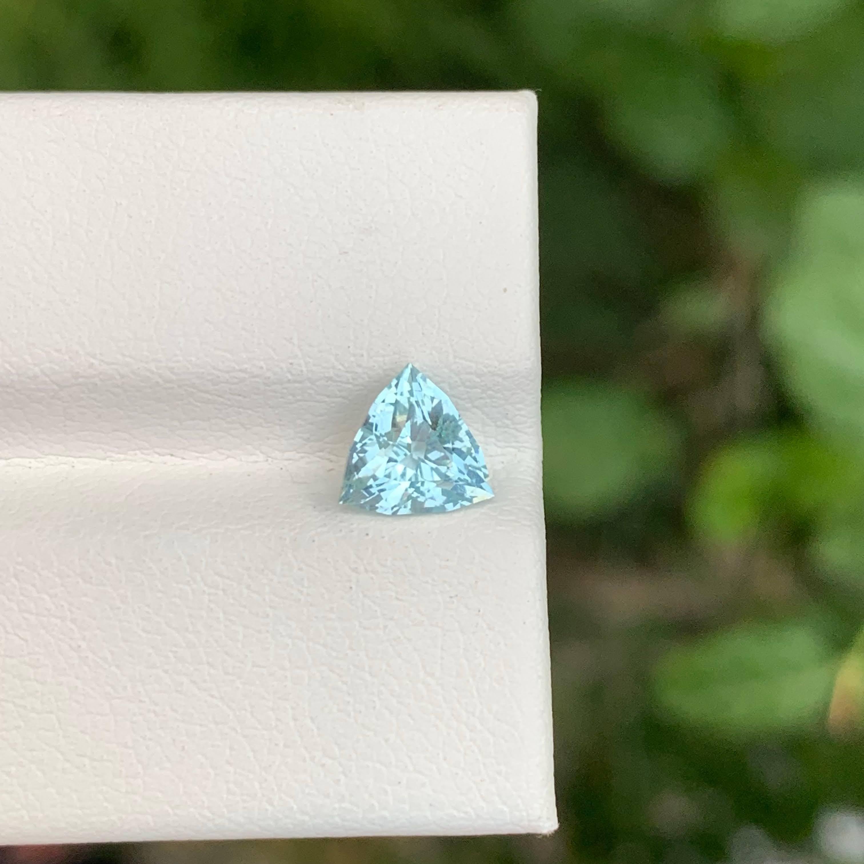 1,00 Karat Lose Tiefseeblau Natürlicher Aquamarin Edelstein 