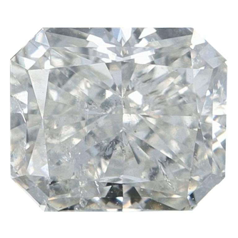 1.00 Carat Loose Diamond, Radiant Cut GIA Graded I1 J Solitaire