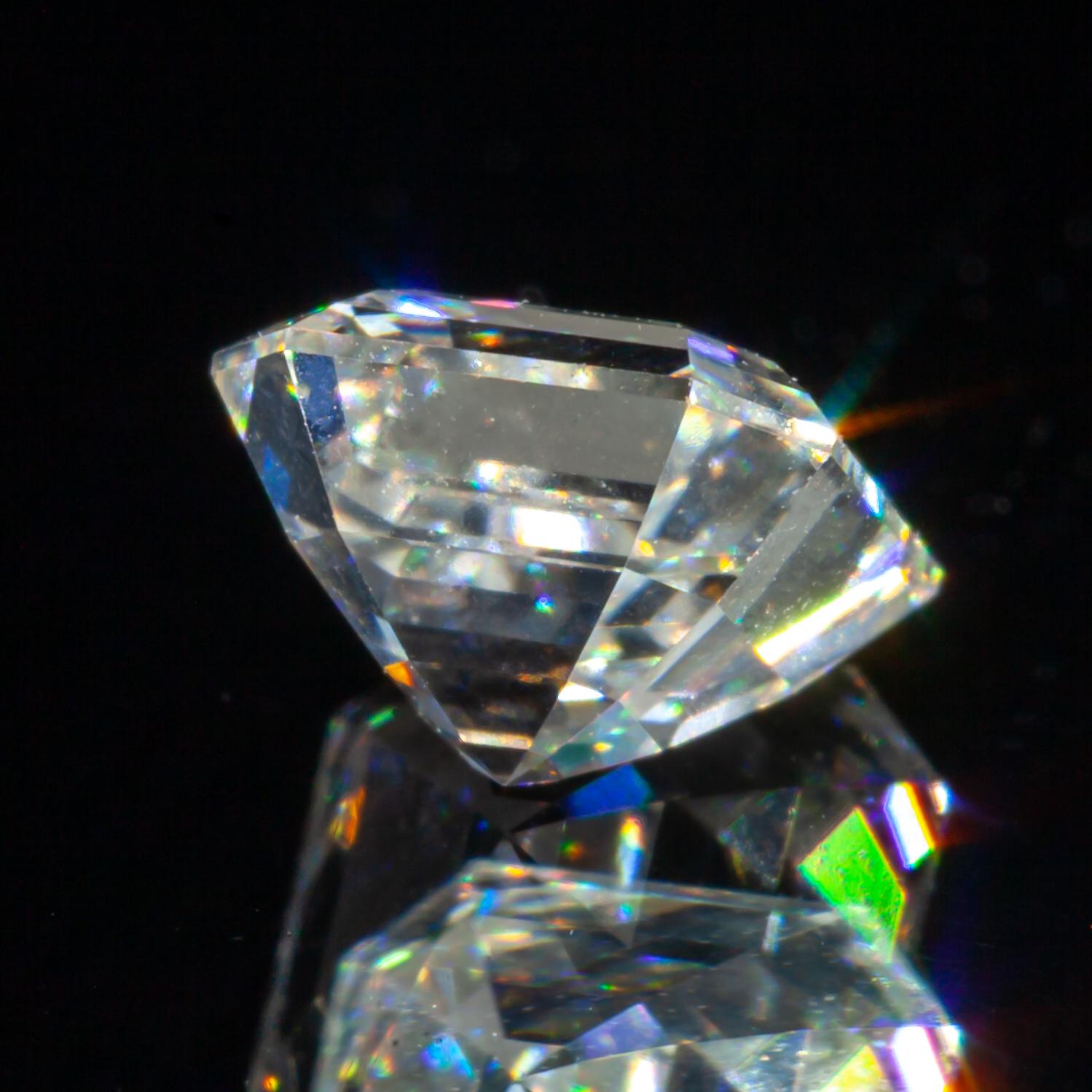 Diamant taille Asscher de 1,00 carat non serti G / VS1 certifié GIA Excellent état - En vente à Sherman Oaks, CA