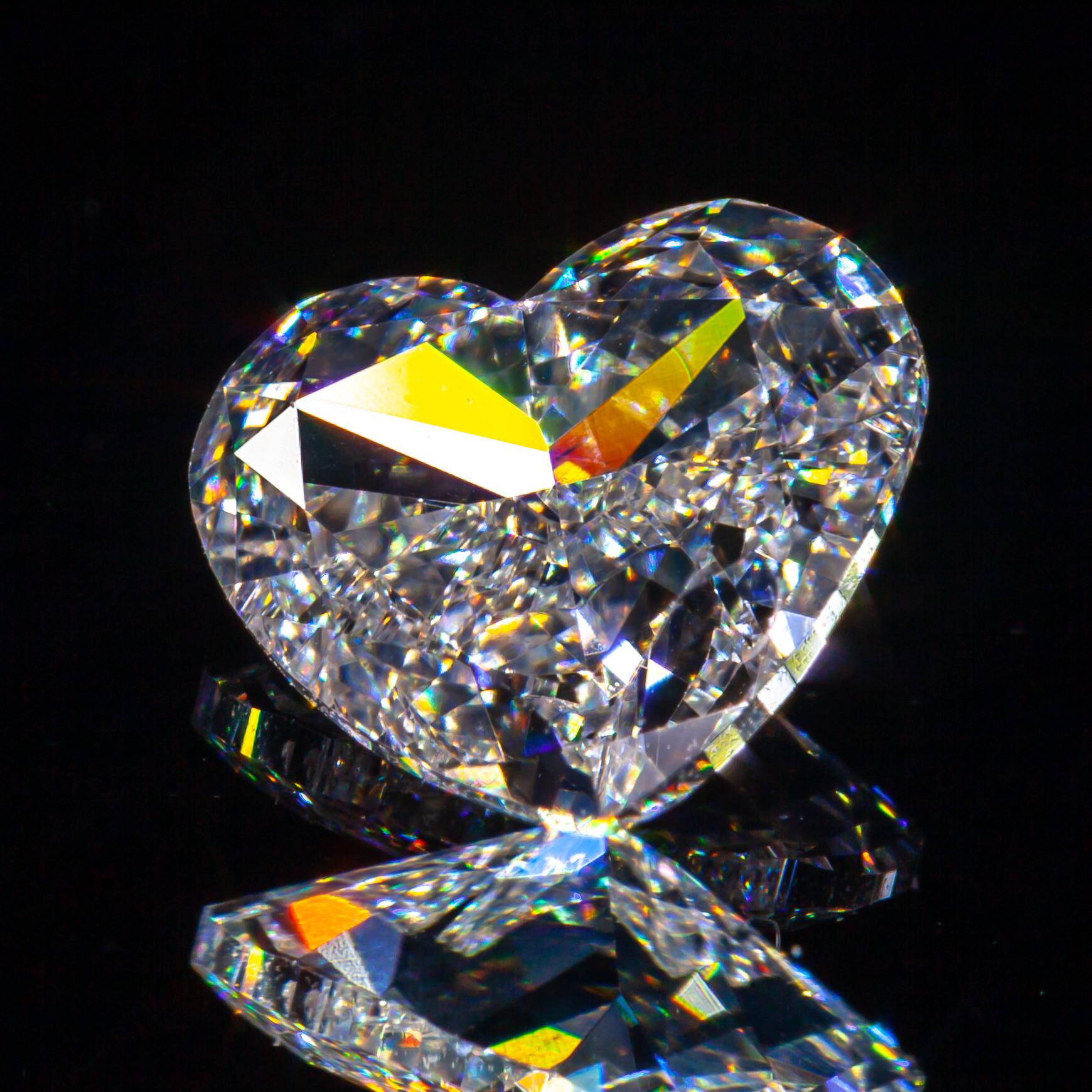 Moderne Diamant en forme de cœur de 1,00 carat non serti G / VS2 certifié GIA en vente