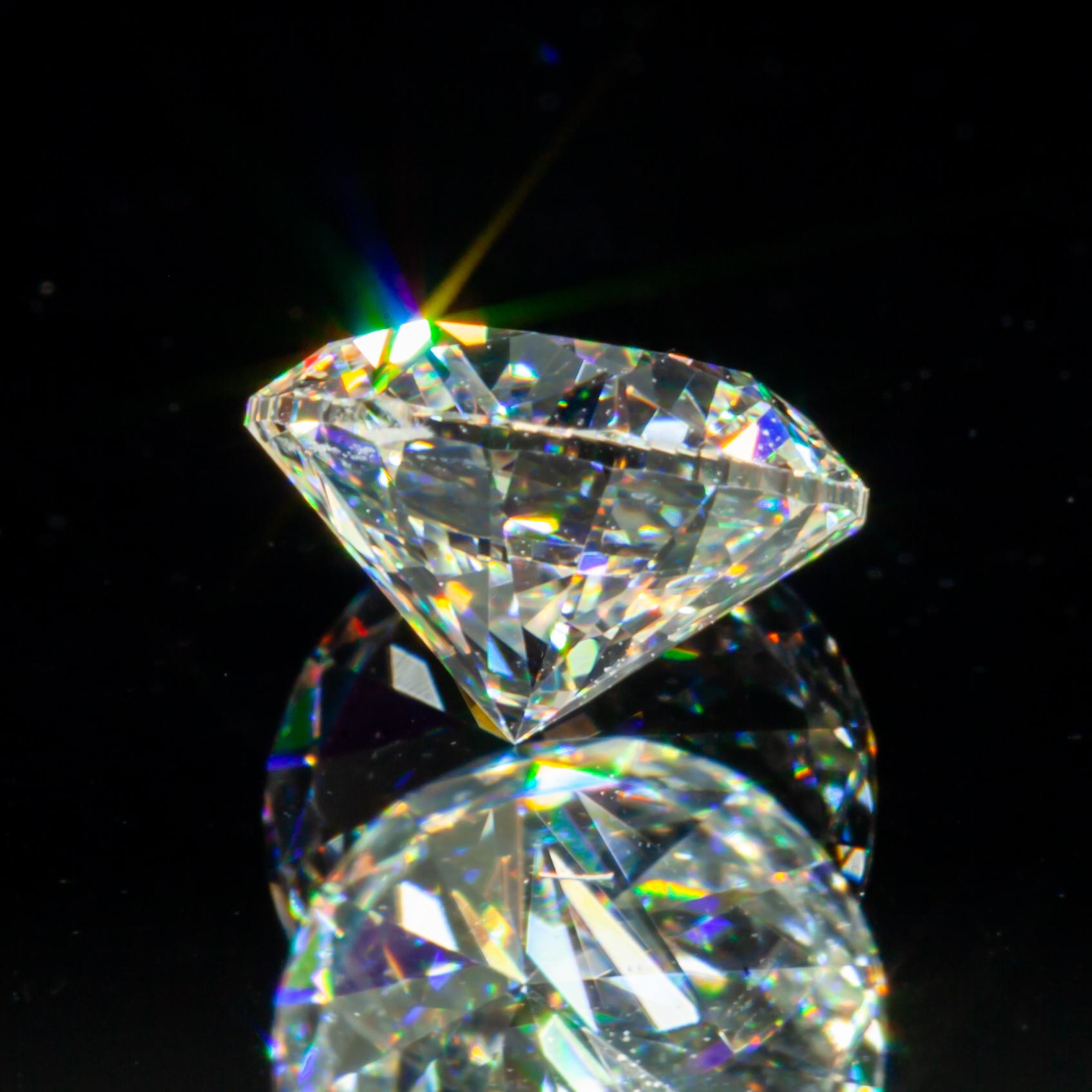 1,00 Karat loser K / VS2 runder Diamant im Brillantschliff GIA zertifiziert (Rundschliff) im Angebot