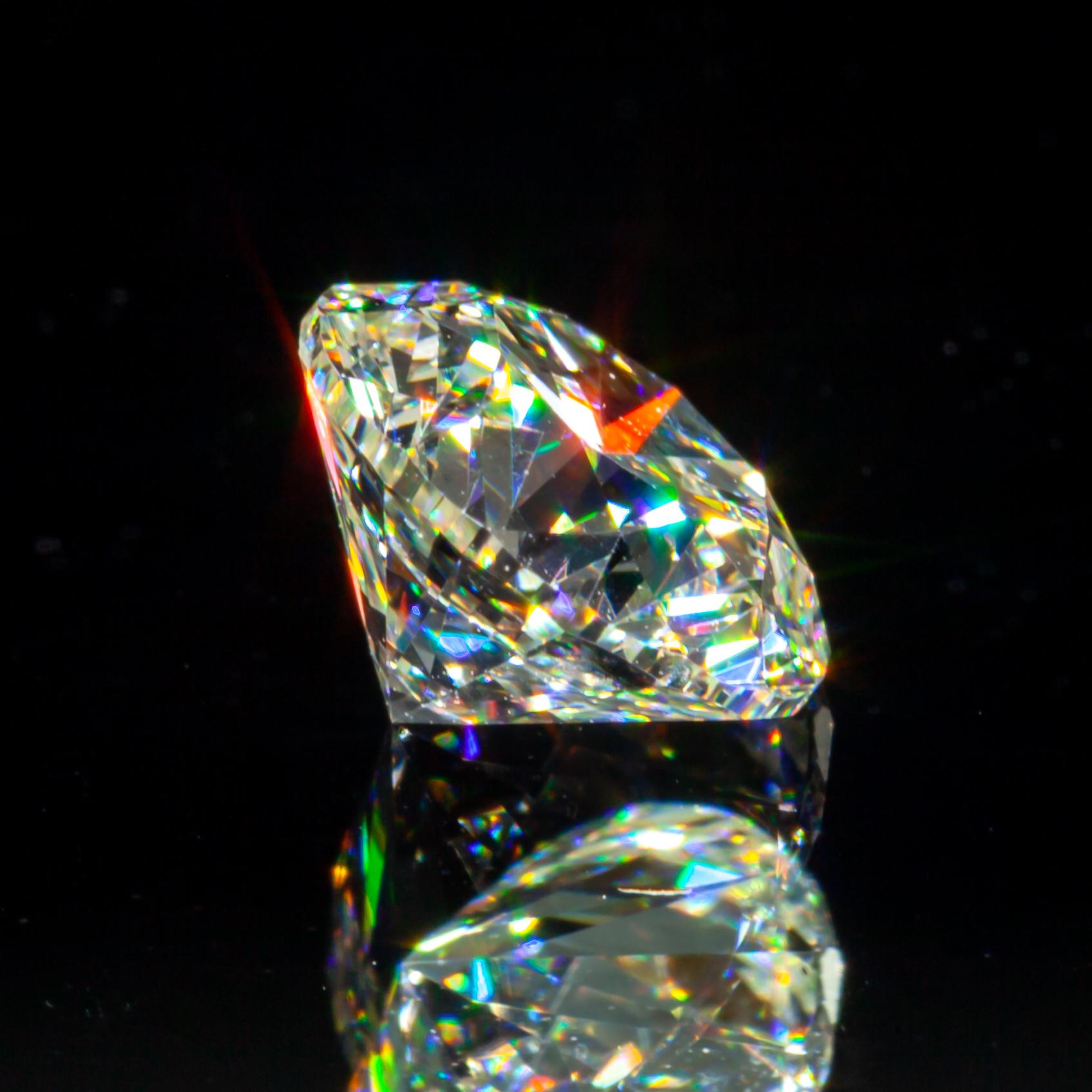 1,00 Karat loser K / VS2 runder Diamant im Brillantschliff GIA zertifiziert im Zustand „Hervorragend“ im Angebot in Sherman Oaks, CA