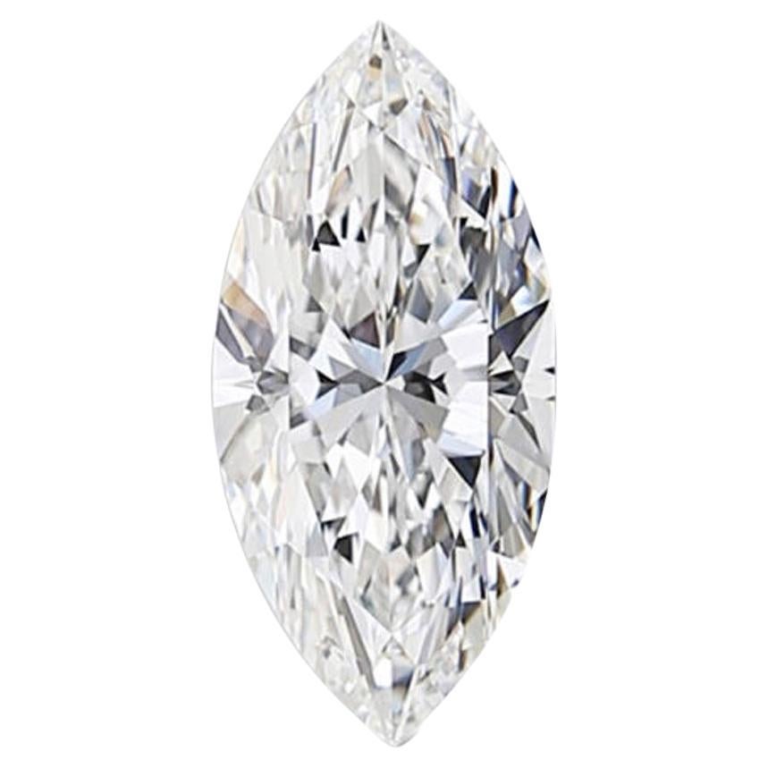 1.00 Carat Marquise Brilliant GIA Certified E Color I1 Clarity Diamond For Sale
