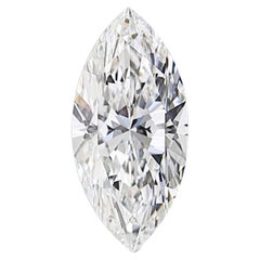 Diamant marquise brillant de 1,00 carat, certifié GIA, de couleur E et de pureté I1