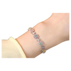 Bracciale con diamanti misti da 1,00 carati