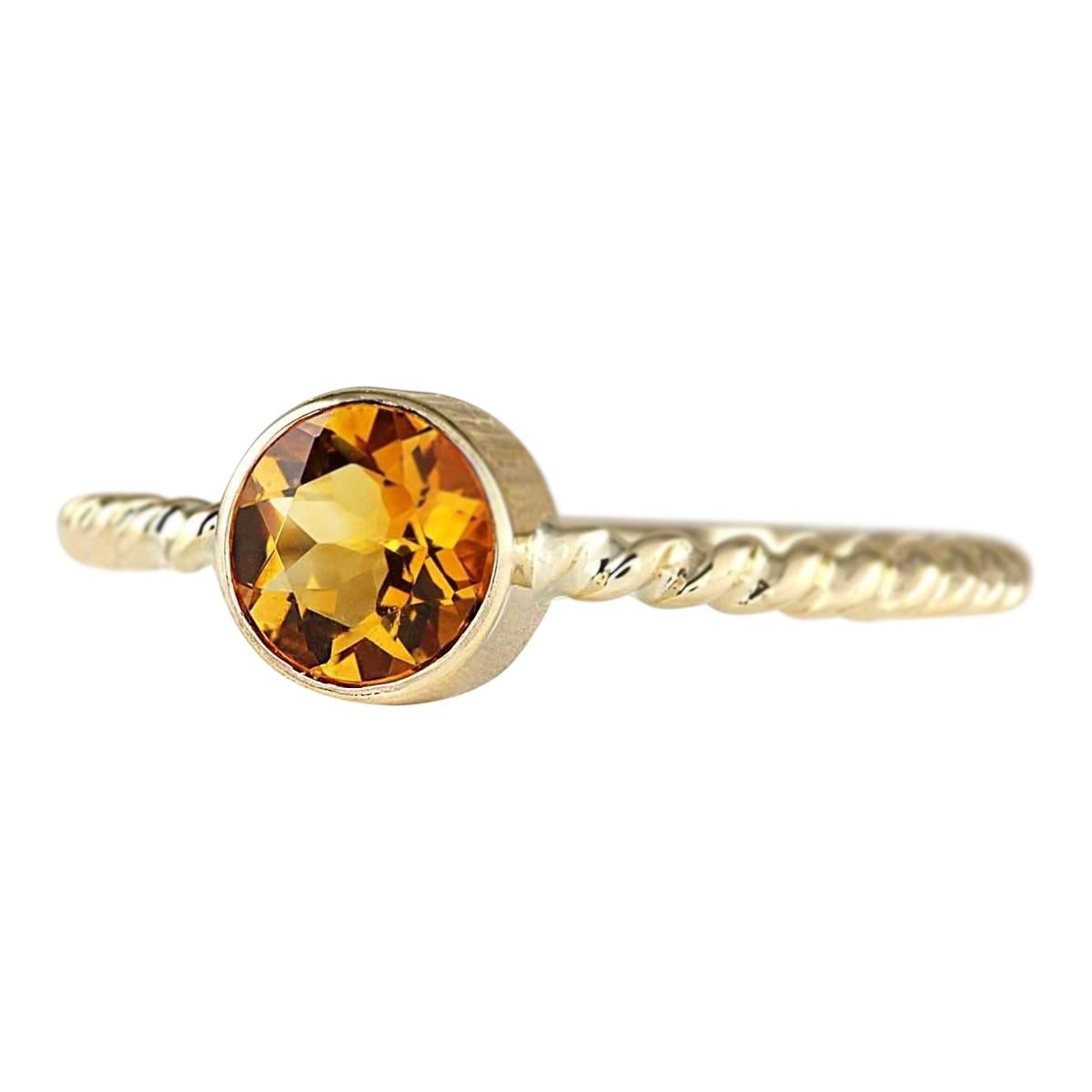 Stamped: 14K Yellow Gold
Total Ring Weight: 2.2 Grams
Total Natural Citrine Weight is 1.00 Carat
Color: Orange
Face Measures: 6.00x6.00 mm
Sku: [703224W]
