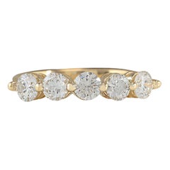 Natural Diamond 14 Karat Yellow Gold Ring