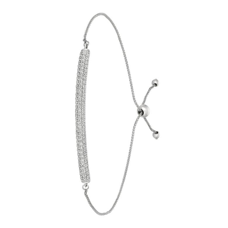 
1.00 Carat Natural Diamond Bolo Bar Bracelet G SI 14K White Gold 7''

    100% Natural Diamonds, Not Enhanced in any way Round Cut Diamond Bracelet 
    1.00CT
    G-H 
    SI  
    14K White Gold, Pave Style   3 gram
    7-8 inches adjustable