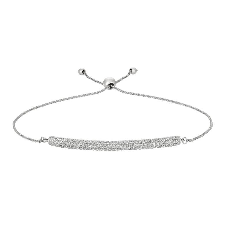 
1.00 Carat Natural Diamond Bolo Bar Bracelet G SI 14K Yellow Gold 7''

    100% Natural Diamonds, Not Enhanced in any way Round Cut Diamond Bracelet 
    1.00CT
    G-H 
    SI  
    14K Yellow Gold, Pave Style   3 gram
    7-8 inches adjustable