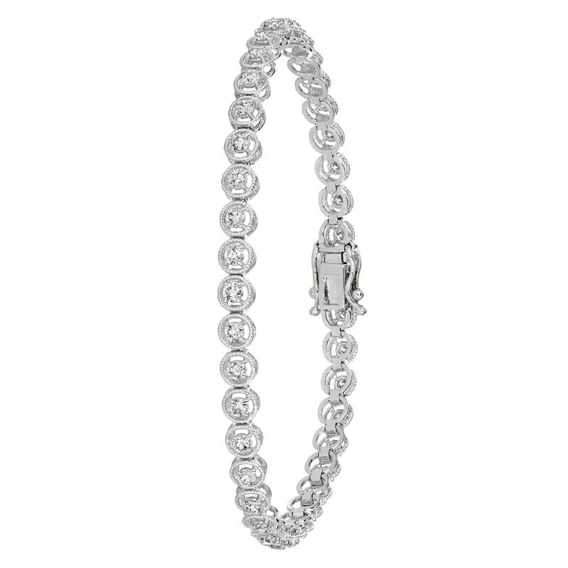 1.00 Carat Natural Diamond Bracelet G SI 14K White Gold 7 inches

100% Natural Diamonds, Not Enhanced in any way Round Cut Diamond Bracelet 
2.00CT
G-H 
SI  
14K White Gold
7 inches in length

B5916-1IW

ALL OUR ITEMS ARE AVAILABLE TO BE ORDERED IN