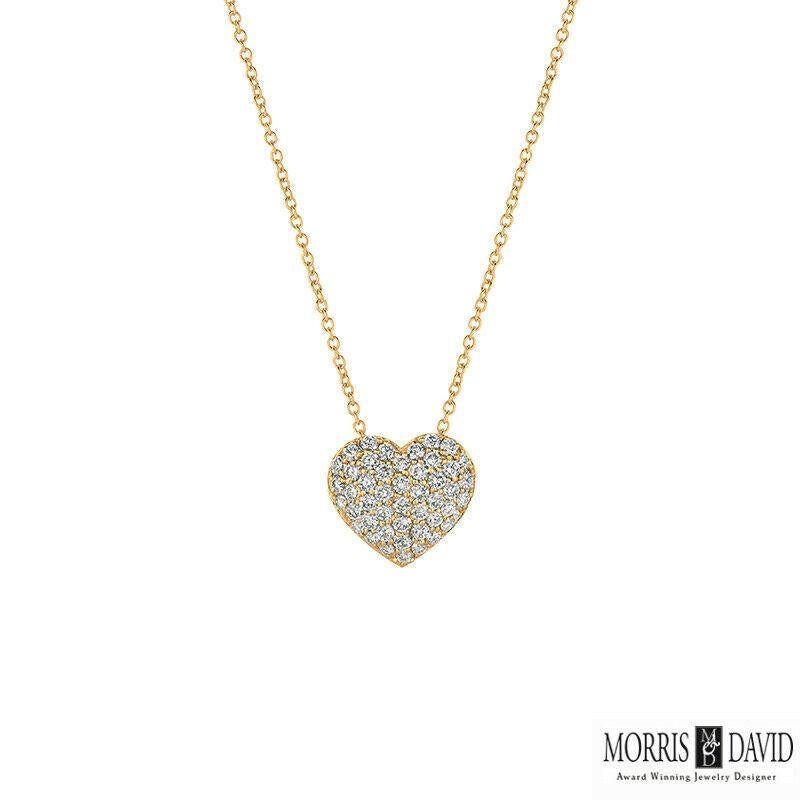 100% Natural Diamonds, Not Enhanced in any way Round Cut Diamond Necklace  
1.00CT
G-H 
SI  
1/2 inch in height, 9/16 inch in width
14K White Gold,    Pave style,    4.2 grams
46 Diamonds

N5549-1W
ALL OUR ITEMS ARE AVAILABLE TO BE ORDERED IN 14K