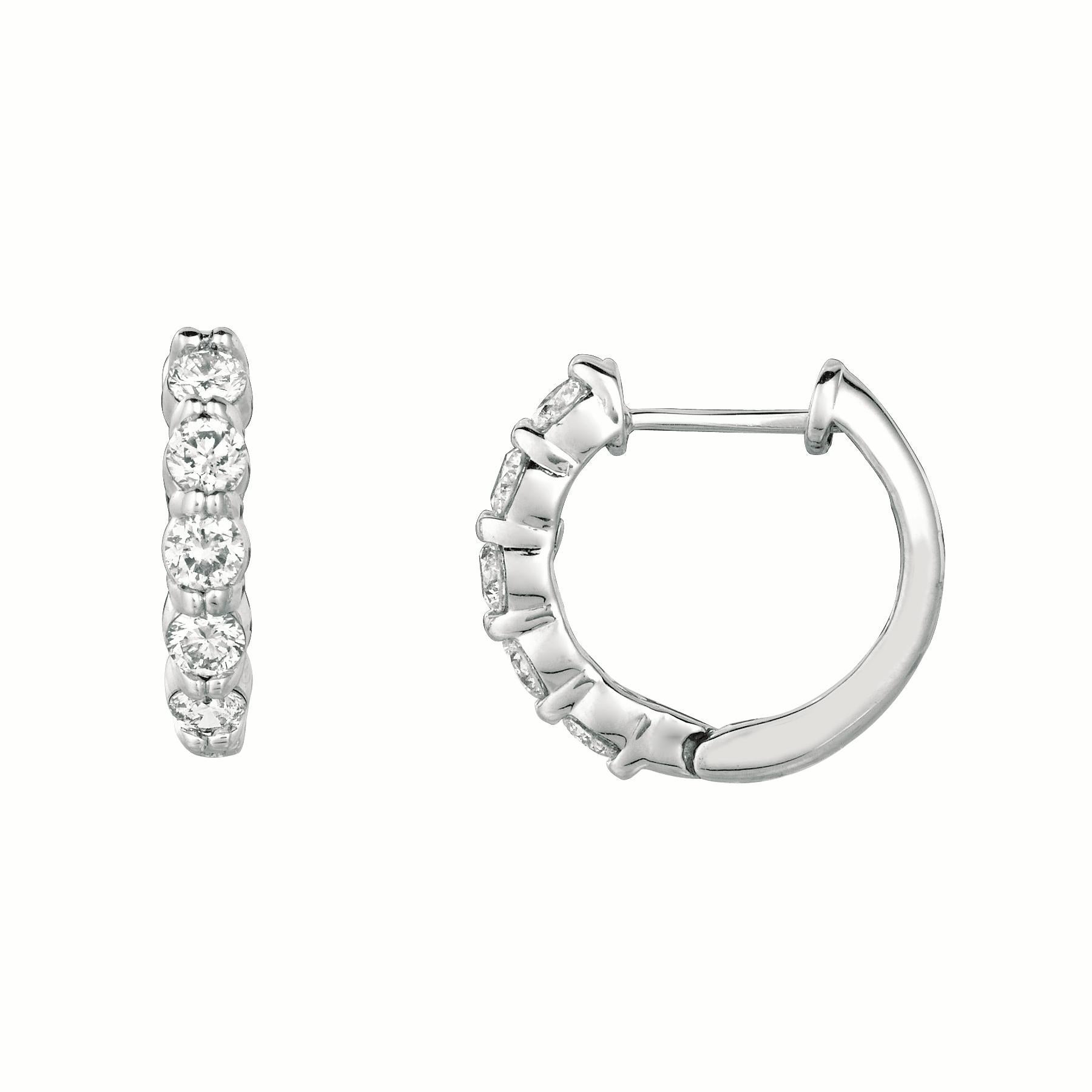 yellow and white gold hoop earrings