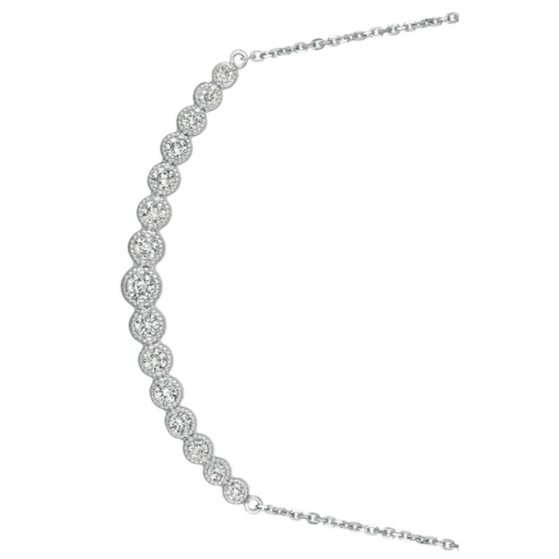 1.00 Carat Natural Diamond Necklace 14K White Gold G SI 18 inches chain

100% Natural Diamonds, Not Enhanced in any way Round Cut Diamond Necklace
1.00CT
G-H
SI
14K White Gold Prong style 4.8 gram
1/2 inches in height, 2 1/16 inches in