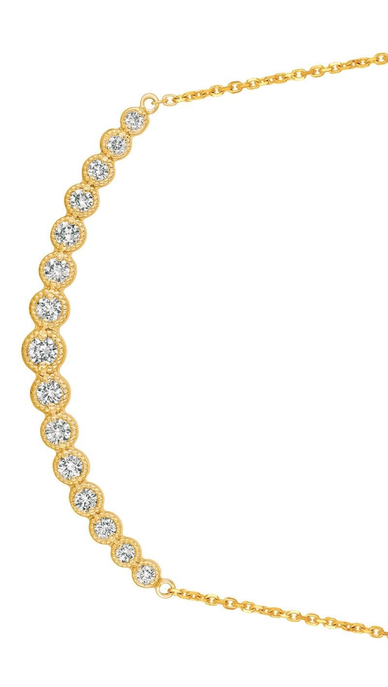 
1.00 Carat Natural Diamond Necklace 14K Yellow Gold G SI 18 inches chain

    100% Natural Diamonds, Not Enhanced in any way Round Cut Diamond Necklace  
    1.00CT
    G-H 
    SI  
    14K Yellow Gold    Prong style  4.8 gram
    1/2 inches in