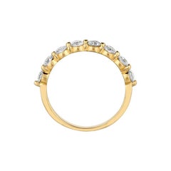 Anello con diamante naturale da 1,00 carati G SI Oro giallo 14 carati
