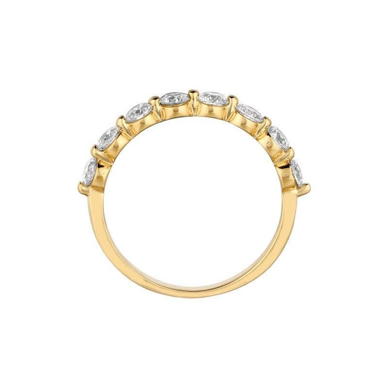 For Sale:  1.00 Carat Natural Diamond Ring G SI 14 Karat Yellow Gold 4
