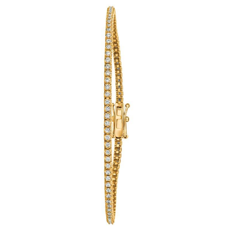 Bracciale Tennis con diamanti naturali da 1,00 carati G SI in oro giallo 14K 7''

100% diamanti naturali, non valorizzati in alcun modo Bracciale tennis con diamanti taglio rotondo
1.00CT
G-H
SI
Oro giallo 14 carati, stile 