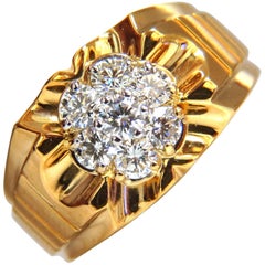 1.00 Carat Natural Diamonds Men's Ring G/Vs 14 Karat