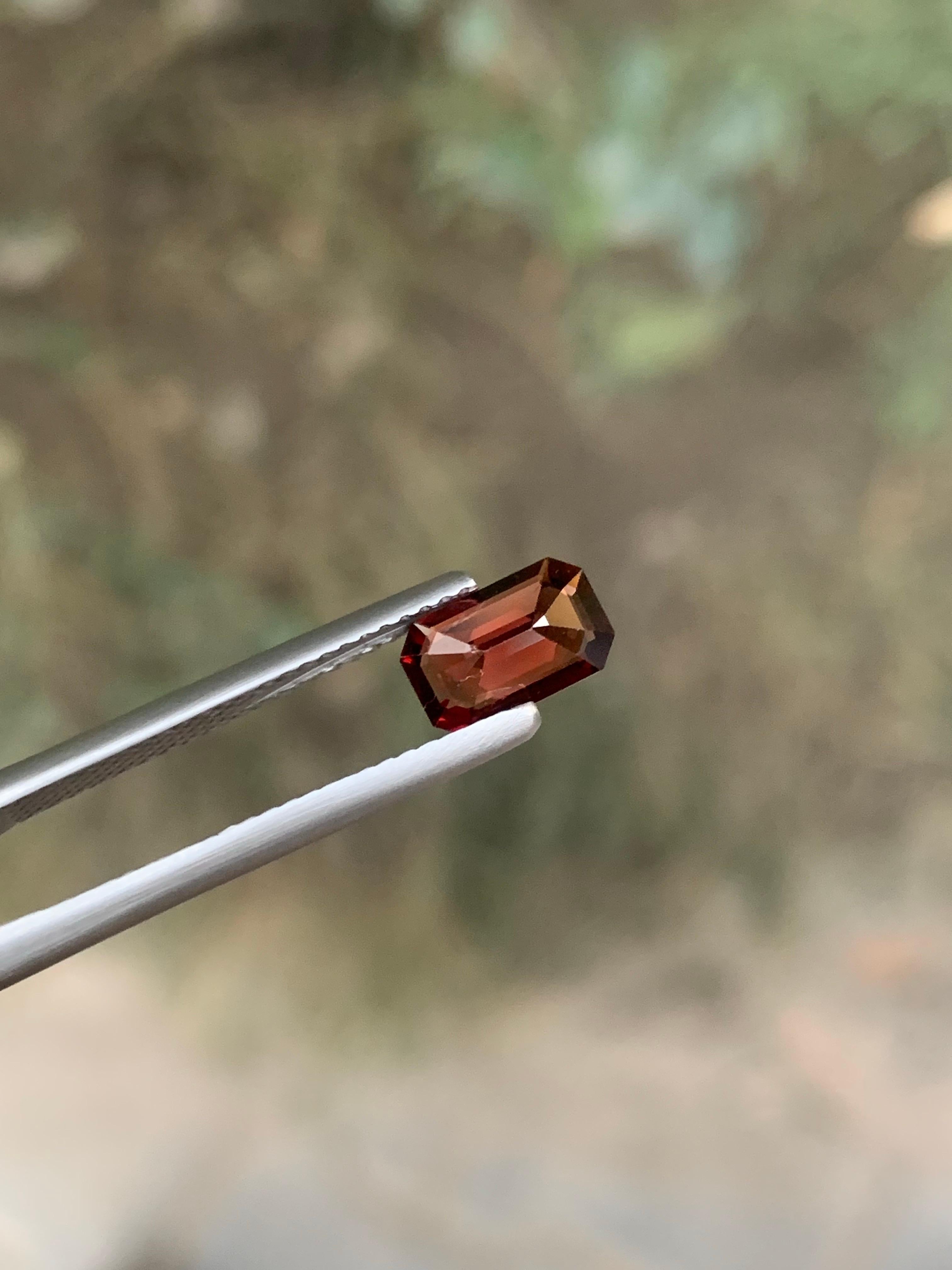 1.00 Carat Natural Loose Hessonite Garnet Gemstone From Afghanistan Mine en venta 5