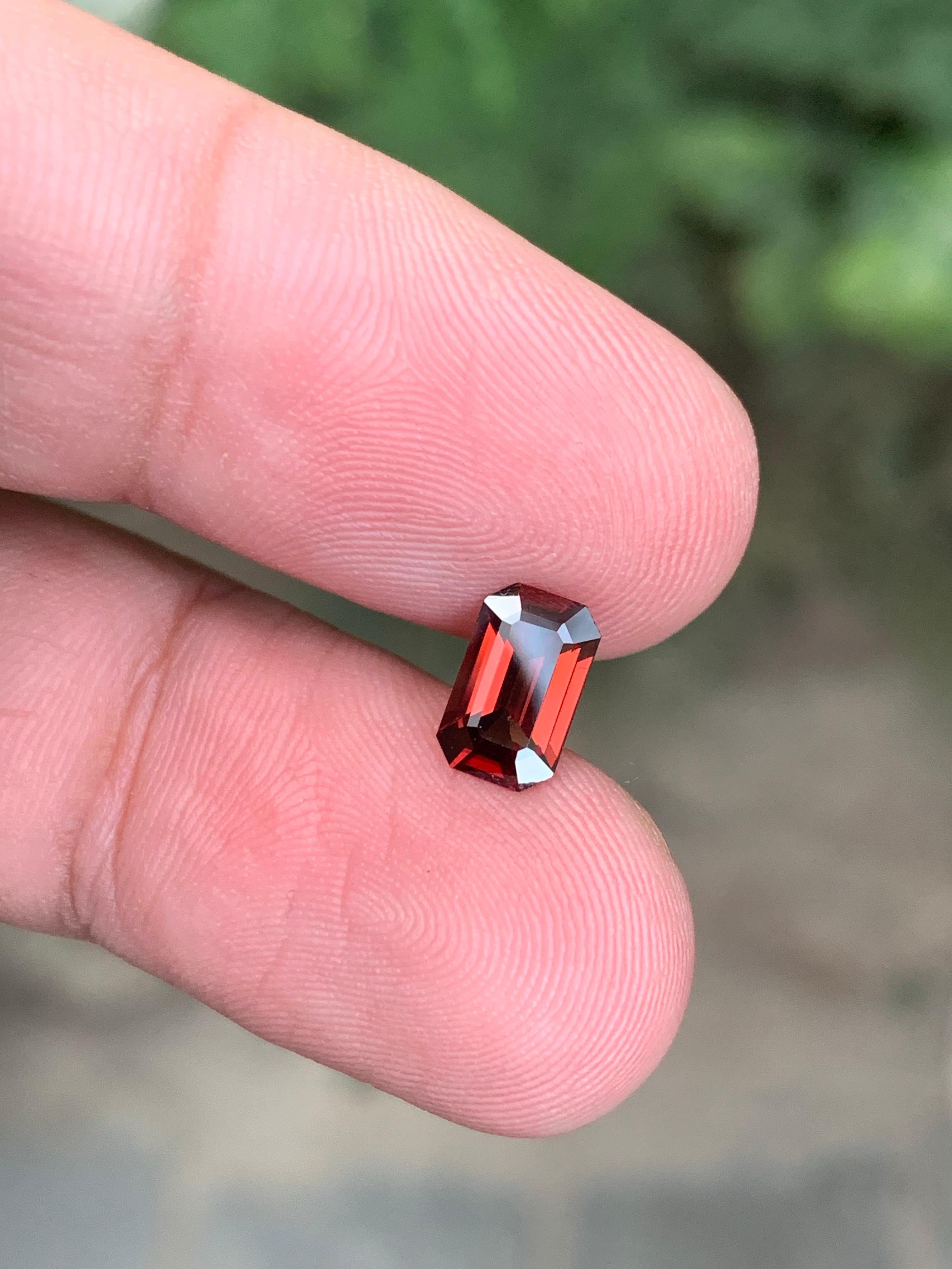 1.00 Carat Natural Loose Hessonite Garnet Gemstone From Afghanistan Mine en venta 8