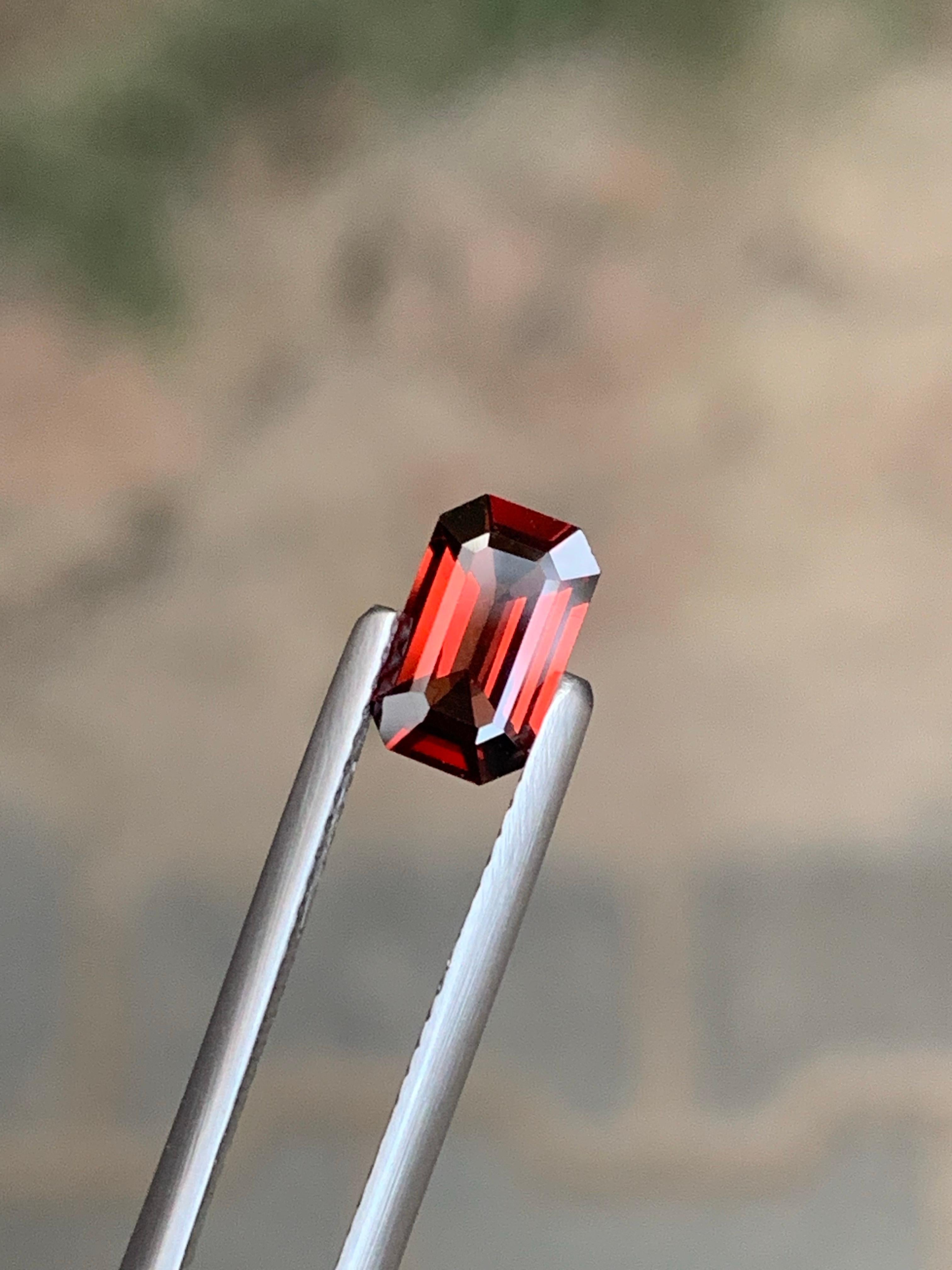 Femenino o masculino 1.00 Carat Natural Loose Hessonite Garnet Gemstone From Afghanistan Mine en venta