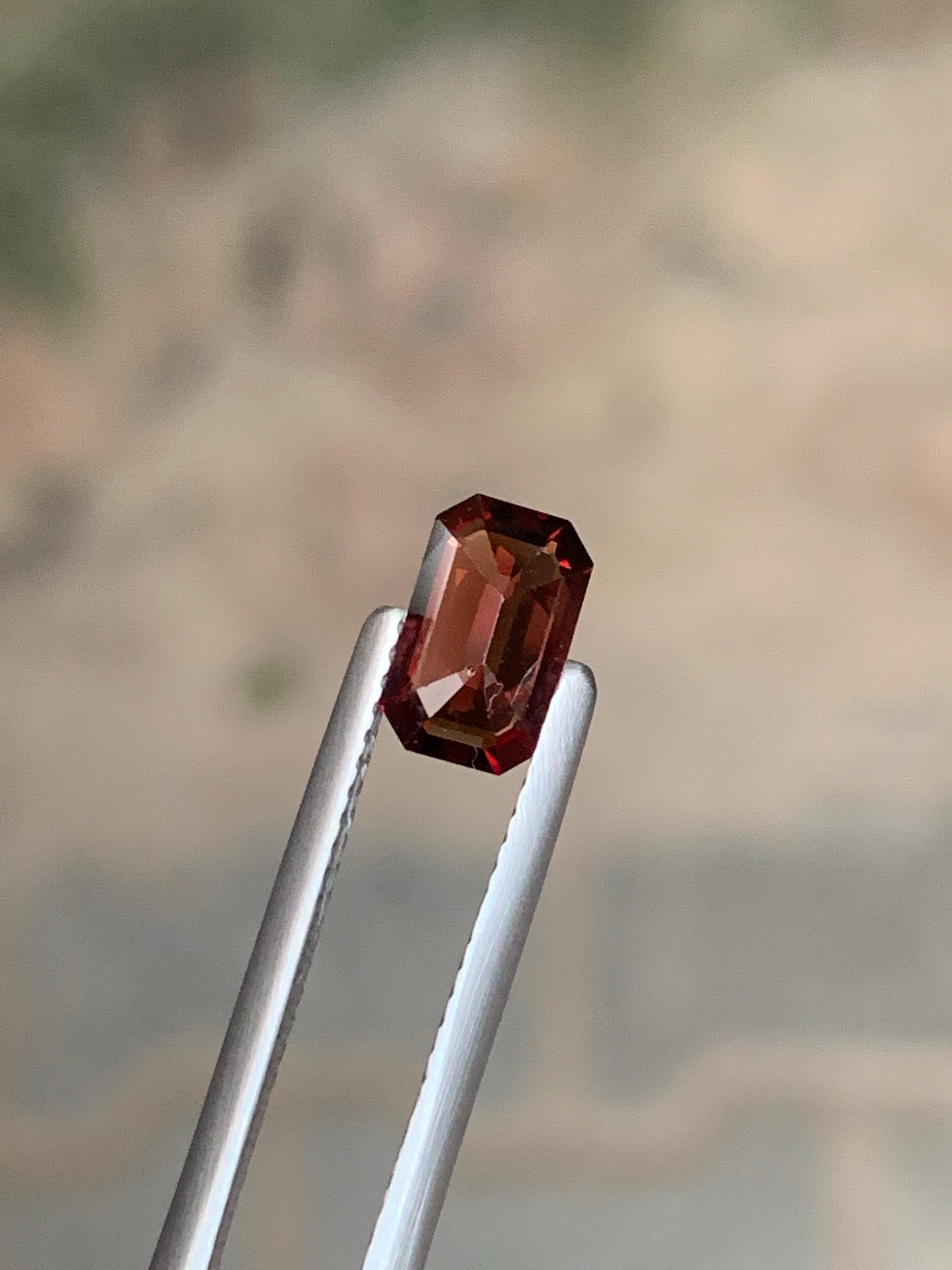 1.00 Carat Natural Loose Hessonite Garnet Gemstone From Afghanistan Mine en venta 1