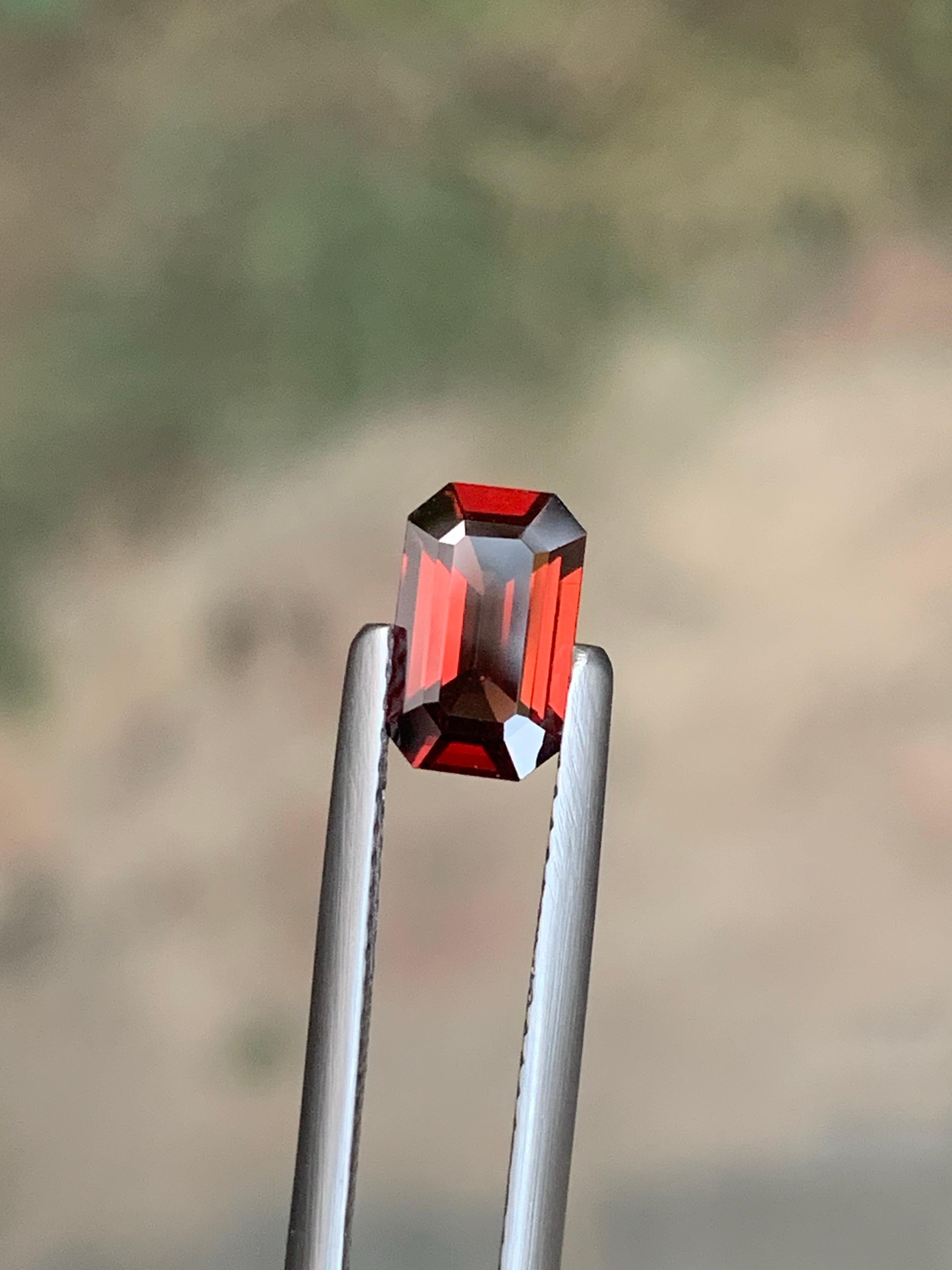 1.00 Carat Natural Loose Hessonite Garnet Gemstone From Afghanistan Mine en venta 2