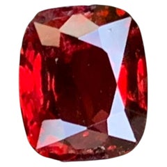 1.00 Carat Natural Loose Red Color Spinel Stone Cushion Cut Burmese Gemstone